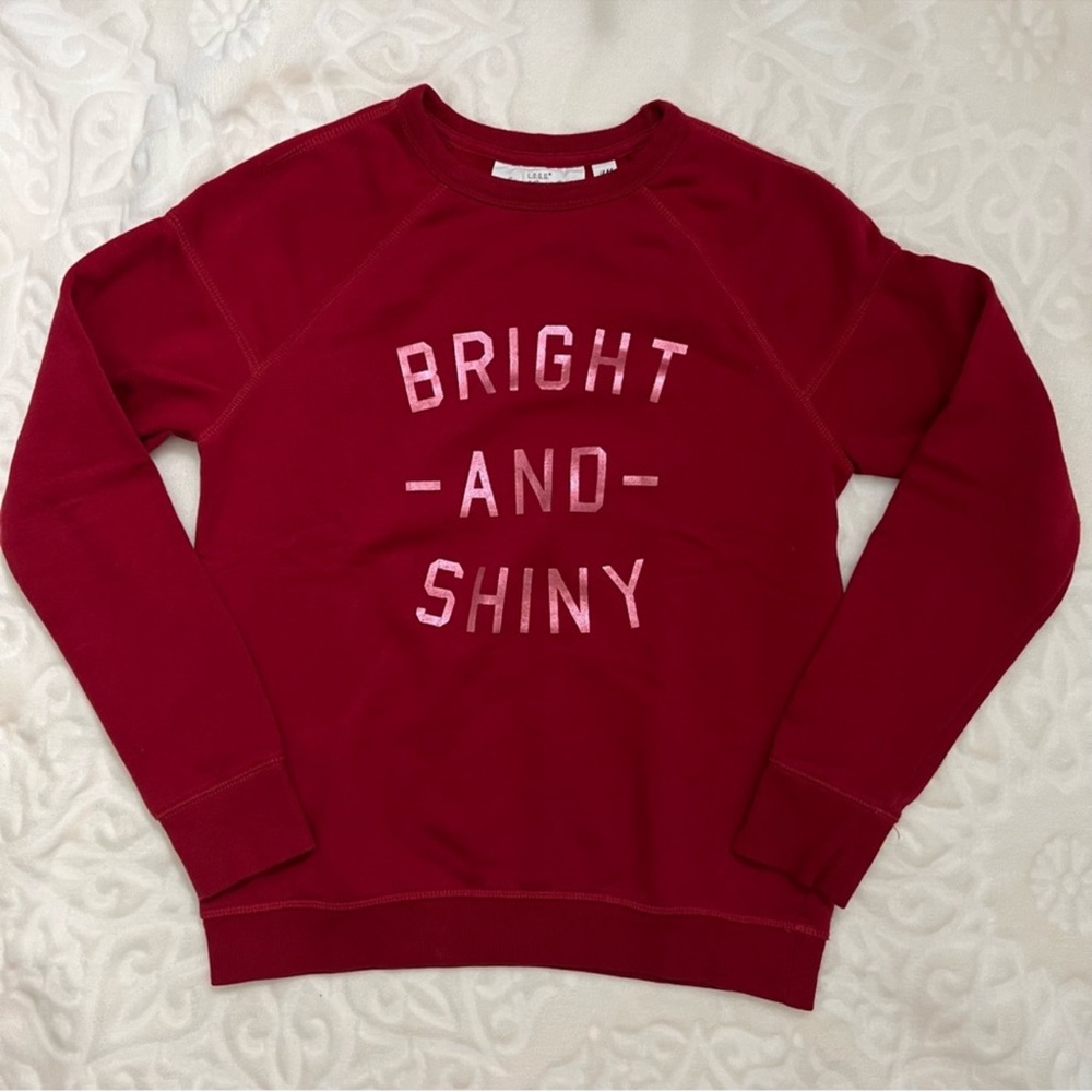 H&M "Bright and Shiny" Red Sweatshirt